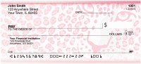 Pink Animal Prints Personal Checks | QBR-23
