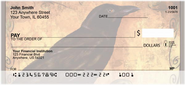 Fall Crows Personal Checks | BBD-69
