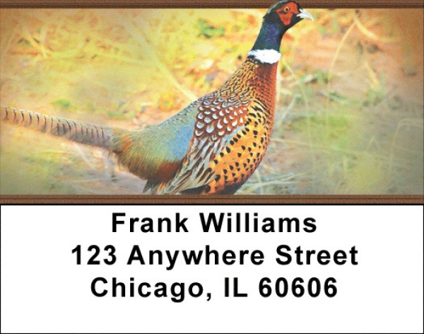 Pheasants Address Labels | LBZANJ-56
