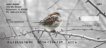 Sparrow In Winter Personal Checks 