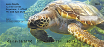 Swimming Sea Turtles Personal Checks 