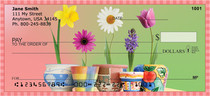 Spring Pots & Flowers Personal Checks