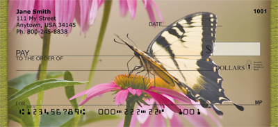Brown Eyed Susans With Butterfly Personal Checks