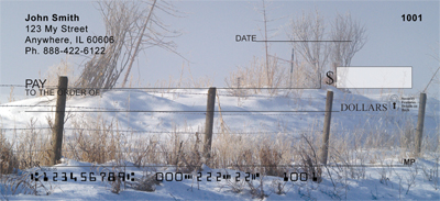 Barbed Wire Fence Posts Personal Checks