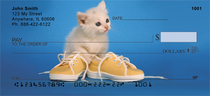 Kitten Curiosity Personal Checks 