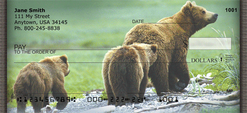 Bears in the Wild Personal Checks