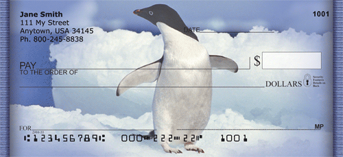 Penguins On Ice Personal Checks