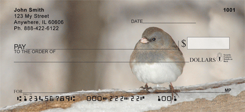 Sparrow In Winter Personal Checks