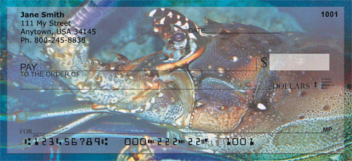 Lobsters In Ocean Bottom Personal Checks