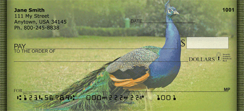 Peacock Parade Personal Checks