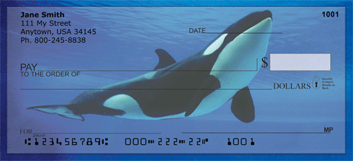Whales Under Water Personal Checks
