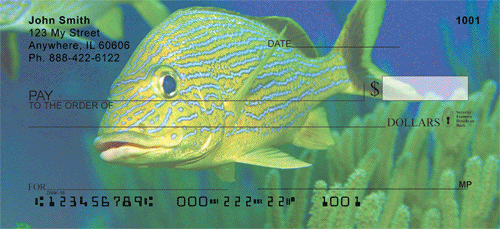 Tropical Fish Closeups Personal Checks