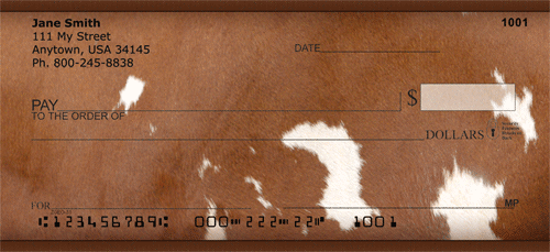 How Now Brown Cow Prints Personal Checks