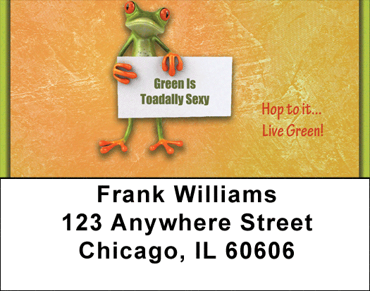 Hop To It... Live Green Address Labels