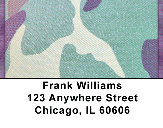 Tempting Teal Camos Address Labels