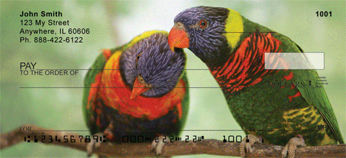 Love Birds In The Tropics Checks