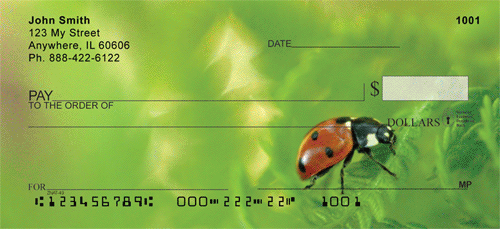 Fern With Insects Personal Checks