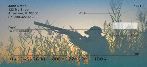 Hunting At Sunset Personal Checks