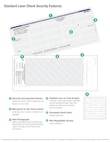 Blue Lines Top Laser Checks | LTC-BL