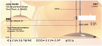 Colorful Gold Lights Personal Checks | ABS-69