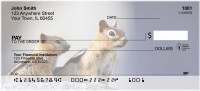 Baby Chipmunk With Mother Personal Checks | ANJ-25
