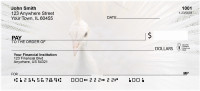 White Peacock Personal Checks | ANJ-55