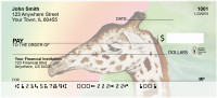 Giraffe Watercolor Portrait Personal Checks | ANK-43