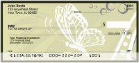 Butterflies On Green Personal Checks