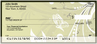 Butterflies On Green Personal Checks | ANK-68