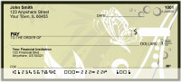 Butterflies On Green Personal Checks | ANK-68