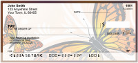 Filigree With Colorful Monarch Butterfly Personal Checks | ANK-70