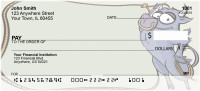 Bull Roping Fun Personal Checks | BBA-74