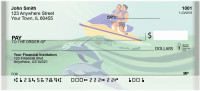 Jet Skiing With Dolphins Personal Checks | BBH-58