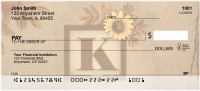 Sunflowers Monogram - K | BBJ-54