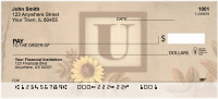 Sunflowers Monogram - U | BBJ-64