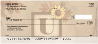 Sunflowers Monogram - U | BBJ-64
