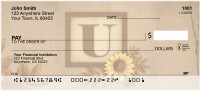 Sunflowers Monogram - U | BBJ-64