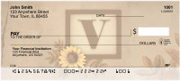 Sunflowers Monogram - V | BBJ-65