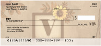 Sunflowers Monogram - V | BBJ-65