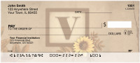 Sunflowers Monogram - V | BBJ-65