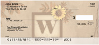 Sunflowers Monogram - W | BBJ-66