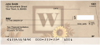 Sunflowers Monogram - W | BBJ-66