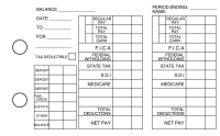 Vintage Payroll Designer Business Checks  | BU3-CDS25-PAY