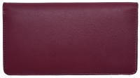 Burgundy Premium Leather Checkbook Cover 