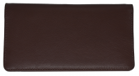 Brown Premium Leather Checkbook Cover 