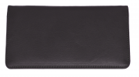 Dark Brown Premium Leather Checkbook Cover 