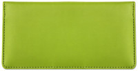 Lime Green Smooth Leather Checkbook Cover