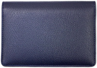 Blue Leather Top Stub Checkbook Cover