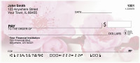 Blossoms In Pink and Blue Personal Checks