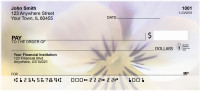 Playful Pansies Personal Checks | FLO-37